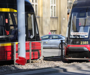 Wykolejenie tramwaju w centrum Łodzi. Są ranni