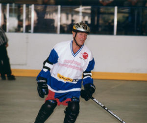 Karol Strasburger ćwiczy