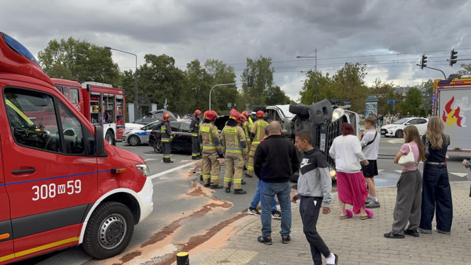 Wypadek w Warszawie
