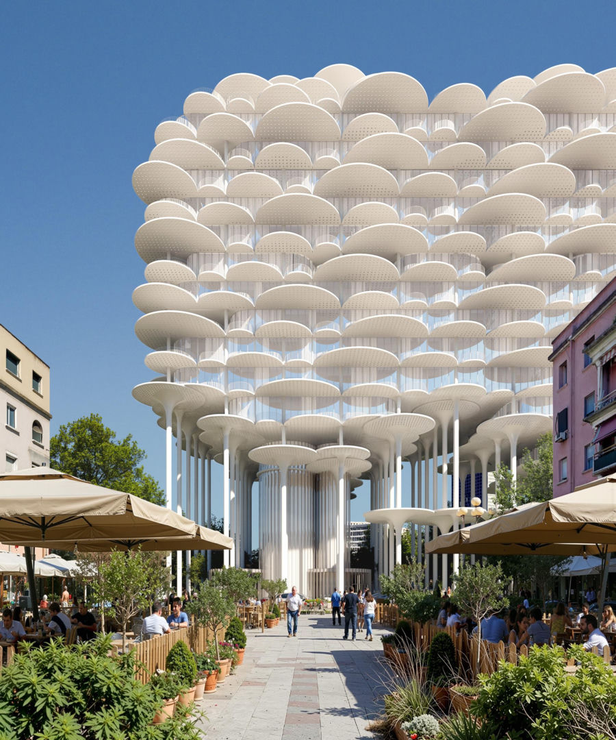 Fountain Plaza Tirana w Albanii