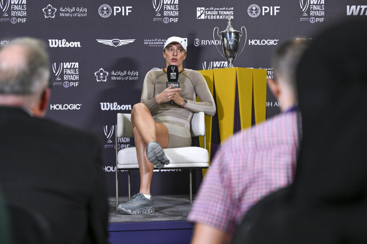 Tenisistki na konferencji WTA Finals