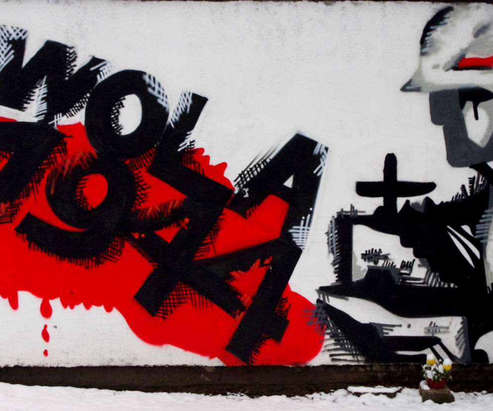 Mural upamiętniający wybuch Powstania Warszawskiego