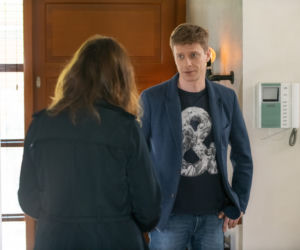 Na Wspólnej, odc. 2942. Robert (Dariusz Wnuk), Weronika (Renata Dancewicz)