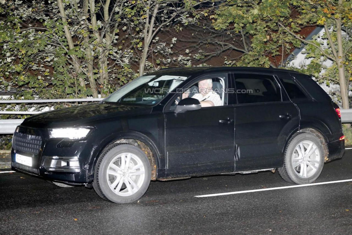 nowe Audi Q7 podczas testów