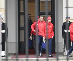 Kacper Tomasiak i skoczkowie u prezydenta