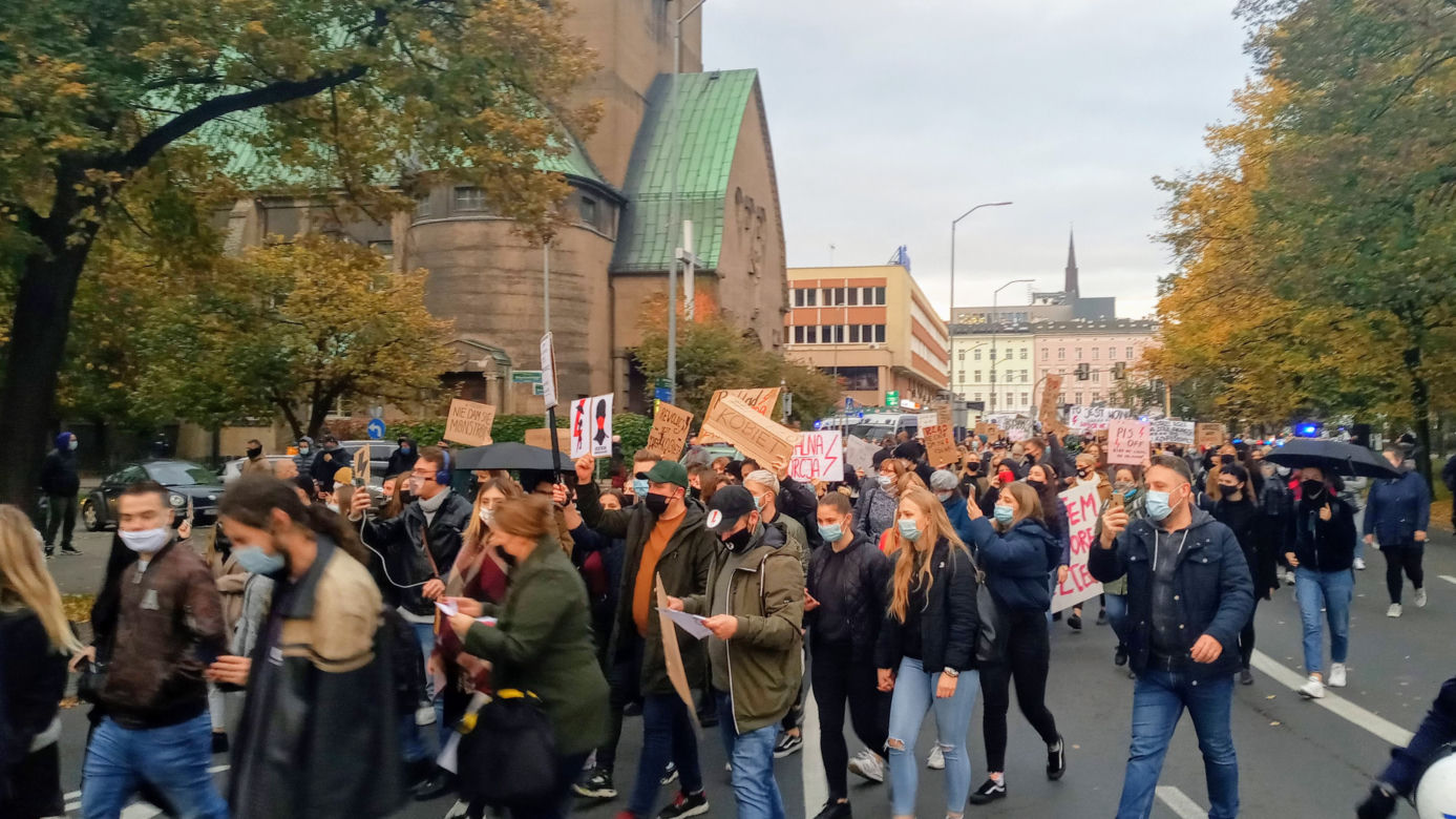 Protest kobiet w Szczecinie 27.10.2020