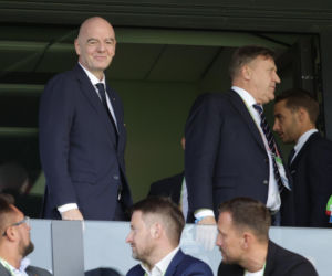Cezary Kulesza wita Gianniego Infantino