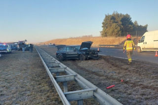 Dwa poranne zdarzenia drogowe w jednym miejscu o tym samym czasie - Jedna osoba została do szpitala