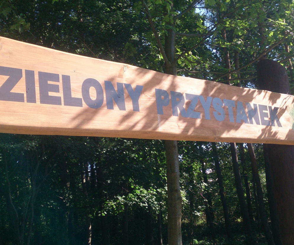 Wejście do parku Zielony Przystanek