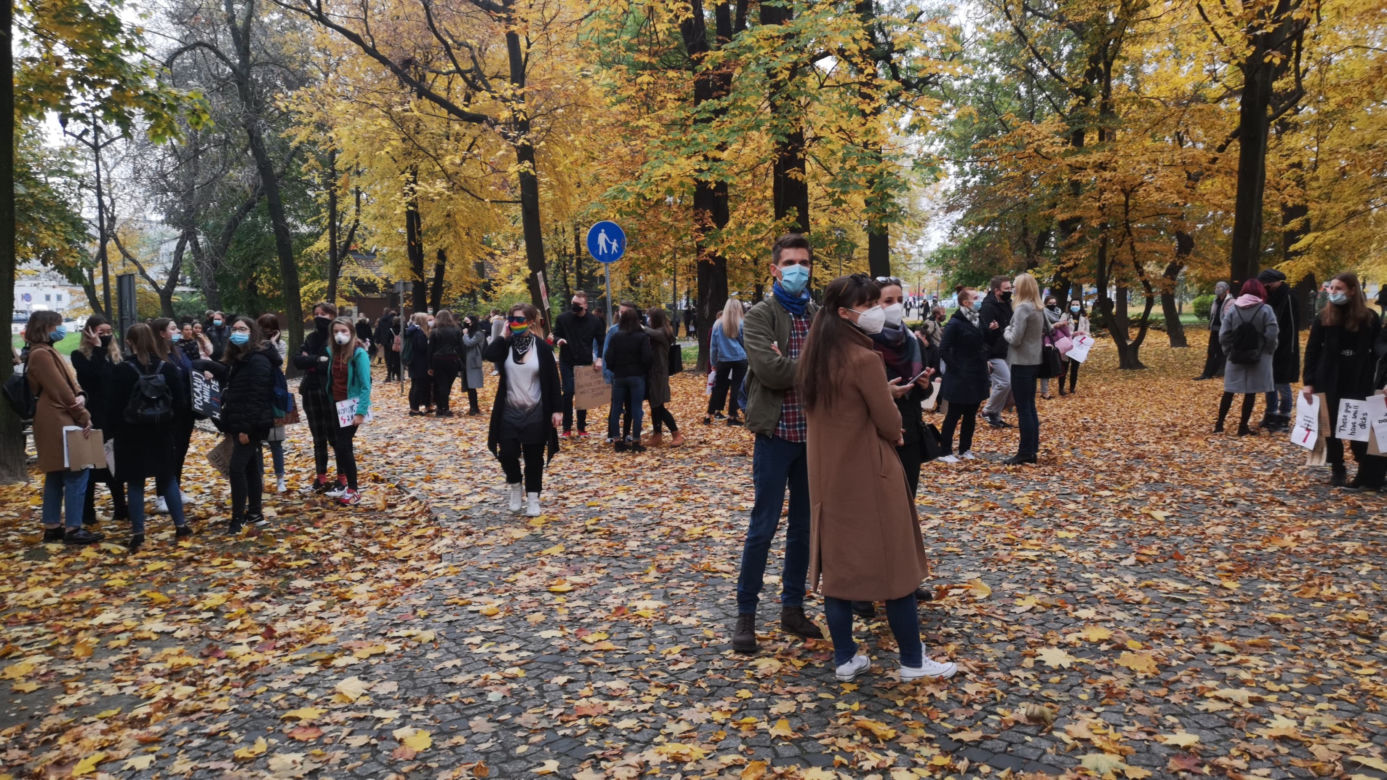 Strajk kobiet. POTĘŻNA manifestacja studentów w Katowicach!