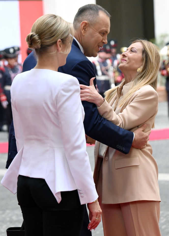 Marta Nawrocka we Włoszech