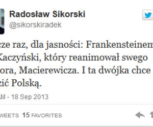 kaczynski twitter sikorski