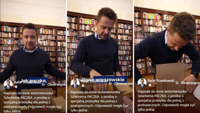 Trzaskowski włączył się w Szlachetną Paczkę. Pokazał, co zapakował potrzebującym. Aż trudno uwierzyć!