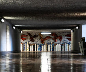 Przejście podziemne niczym galeria sztuki