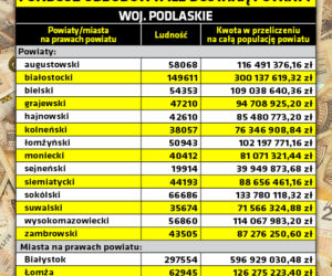 Unijny fundusz odbudowy - tyle dostaną powiaty
