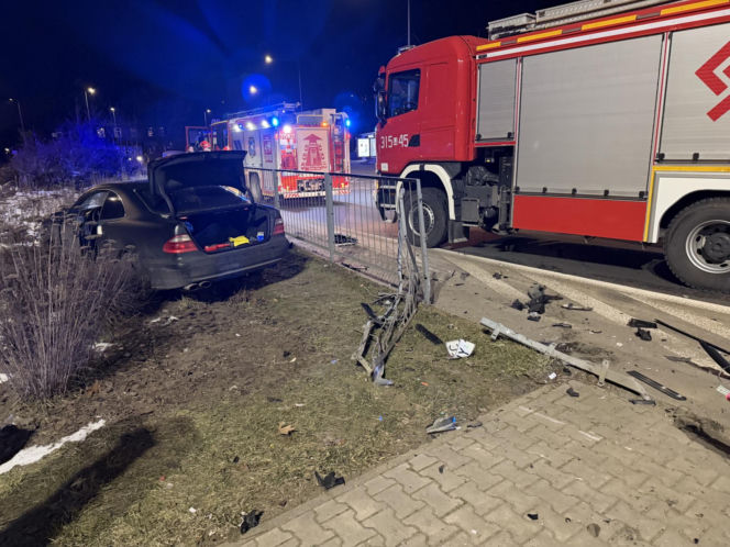 Wypadek na Rondzie Żaba w Warszawie