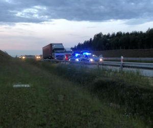 Wypadek na A1 w miejscowości Nierada