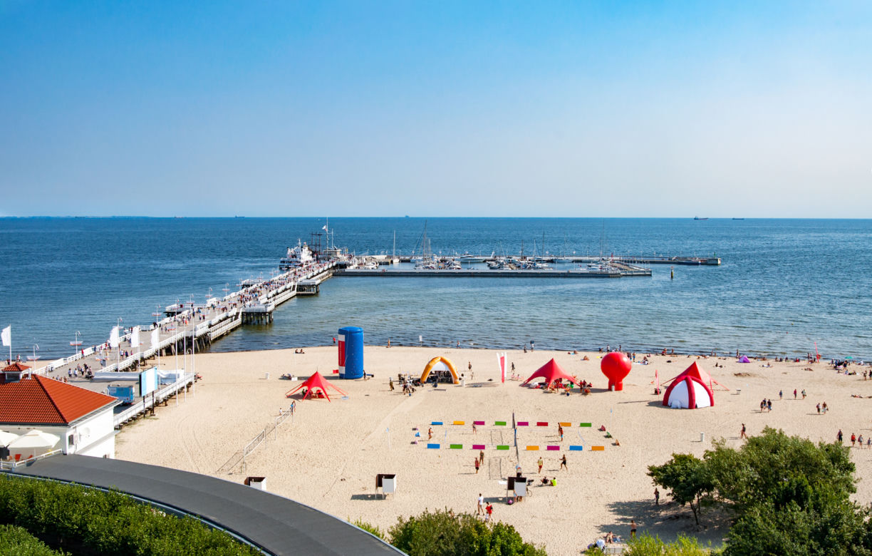 Plaża Sopot koło mola