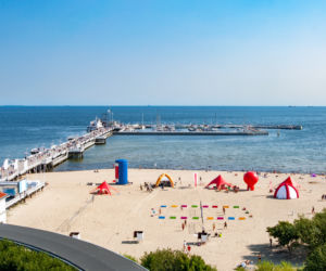 Plaża Sopot koło mola