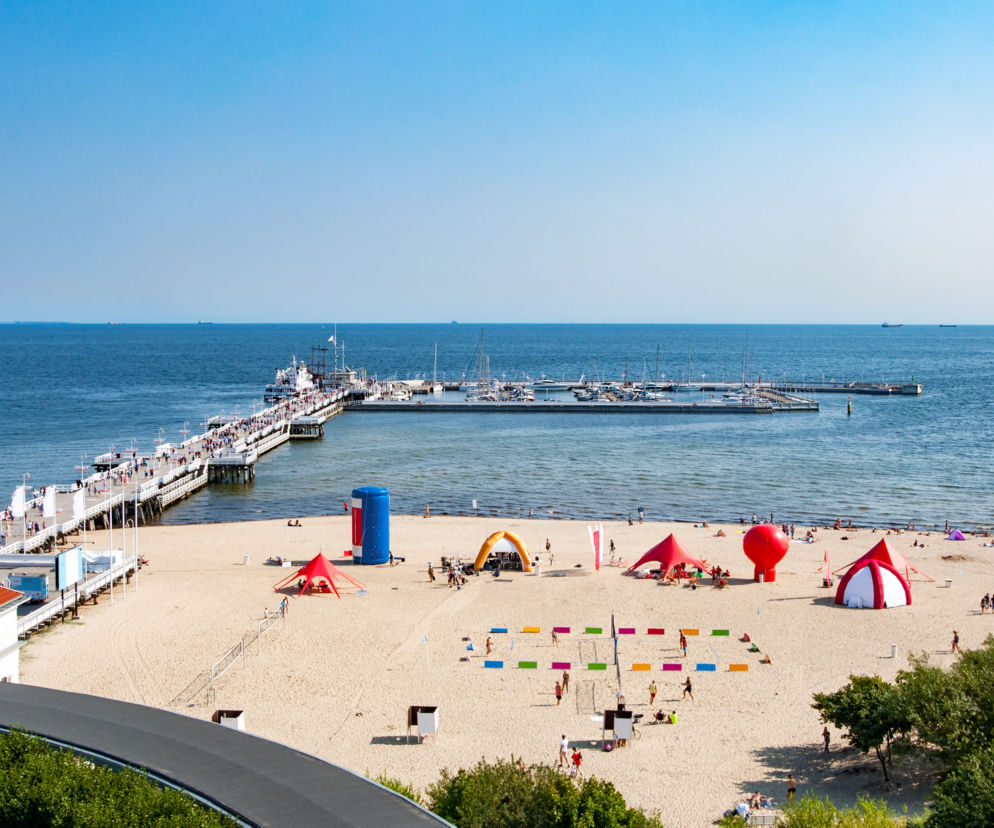 Plaża Sopot koło mola