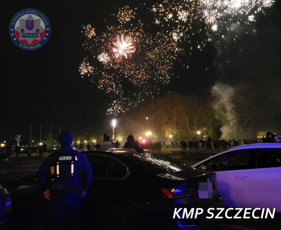 Szczecińscy policjanci dbali o bezpieczeństwo w noc sylwestrową