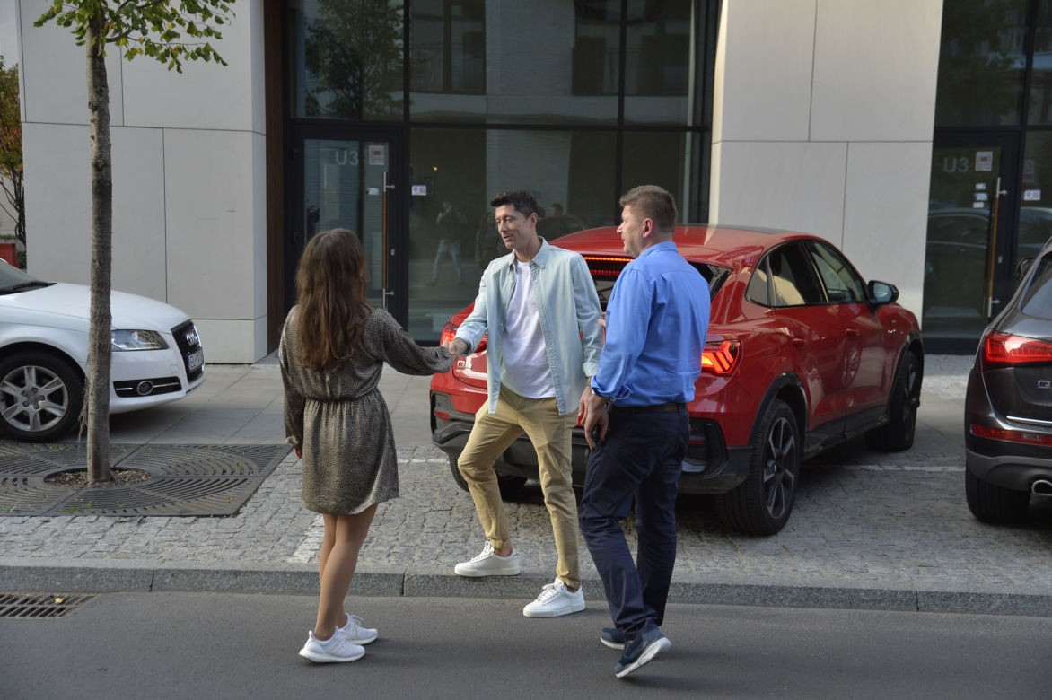Robert Lewandowski w restauracji Nine's