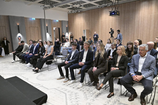 Iga Świątek i Daria Abramowicz na konferencji