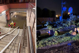 Zalane posesje, powalone drzewa i setki zgłoszeń. Burzowa noc na Dolnym Śląsku