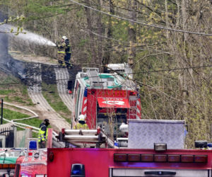 Śmiertelny pożar w Beskidach. Budynek obrócony w ruinę