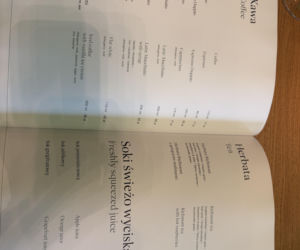 Ceny w restauracji w Hotelu Gołębiewski Pobierowo