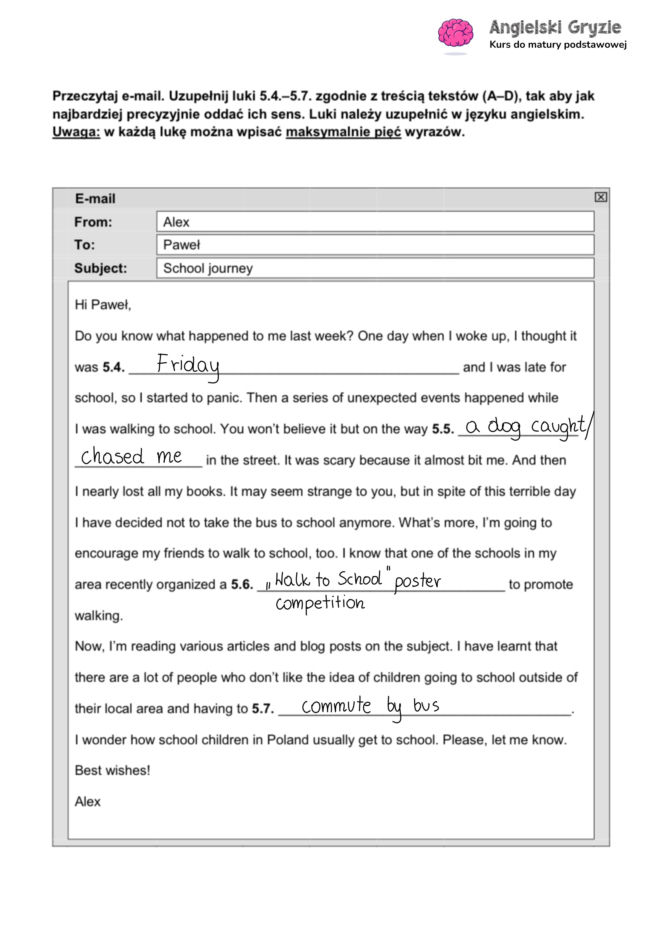 Matura próbna angielski 2026 - odpowiedzi do arkusza CKE