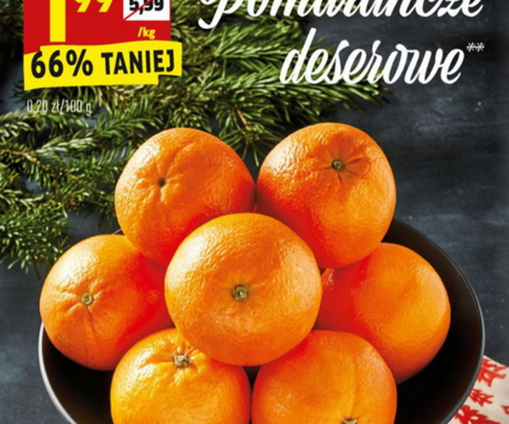 pomarańcze 1,99 zł/kg