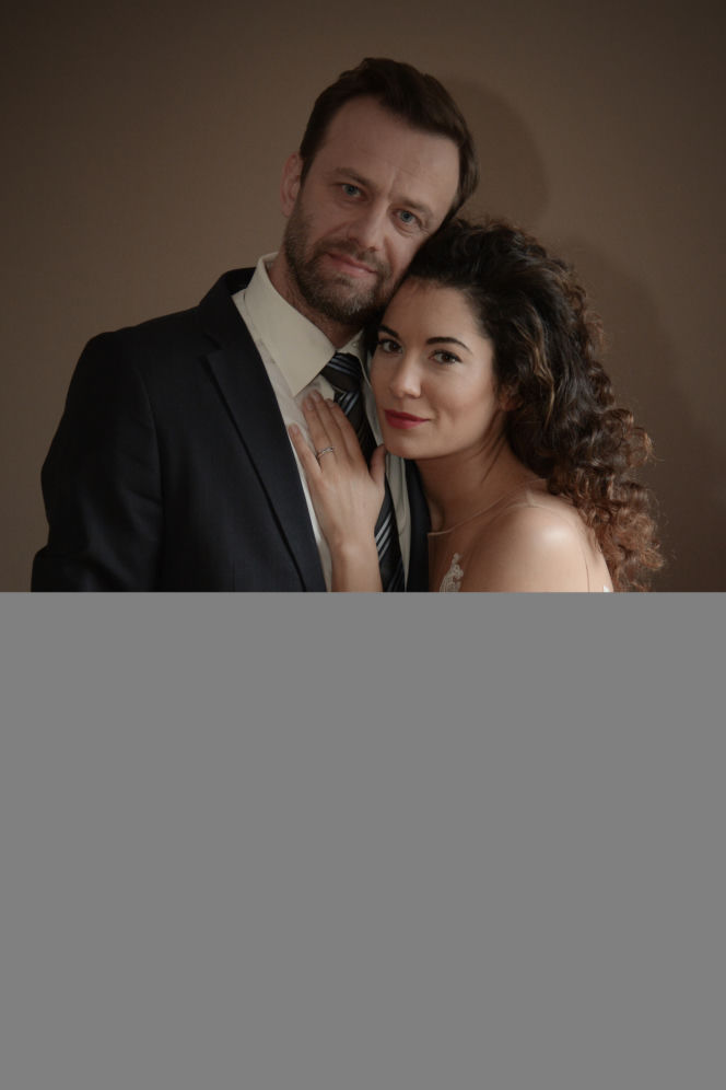 Pierwsza miłość. Norbert (Łukasz Konopka), Paulina (Julia Pogrebińska)