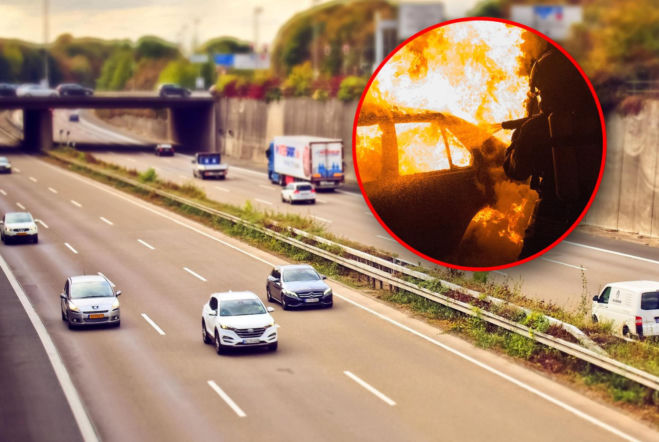 Polak rozbił się na berlińskim ringu. Chevrolet stanął w płomieniach, a potem wyszło na jaw coś jeszcze