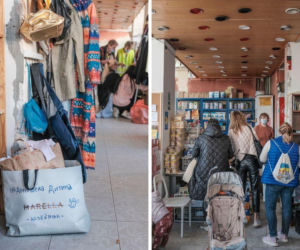 Centrum Pomocy Puławska 20. Uchodźcy czekają godzinami przed sklepem z darmowymi produktami