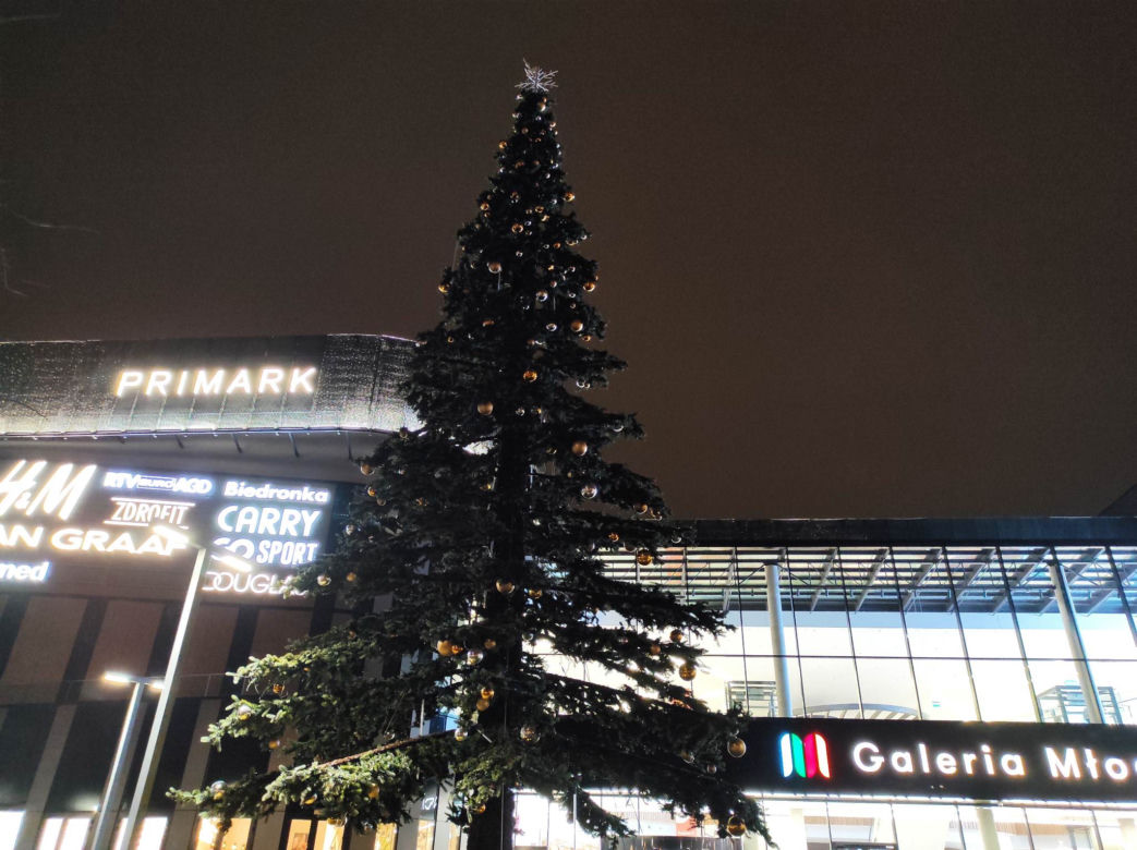 Choinka pod Galerią Młociny. Pierwsza w stolicy!