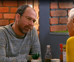 Barwy szczęścia, odc. 2243. Marek (Marcin Perchuć), Krystyna (Hanna Bieluszko)