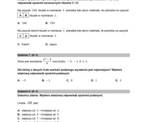 Egzamin ósmoklasisty 2022: Matematyka. ARKUSZ CKE i ODPOWIEDZI [25.05.2022]
