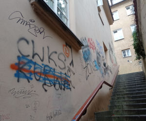 Kamienne Schodki zniszczone przez wandali