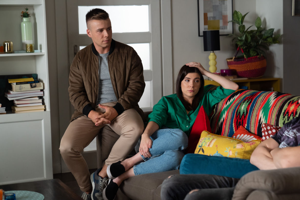 Barwy szczęścia, odc. 2612: Agata (Natalia Zambrzycka), Patryk (Konrad Skolimowski)