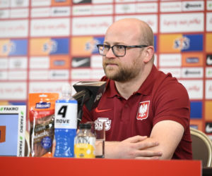 Robert Lewandowski na konferencji reprezentacji Polski