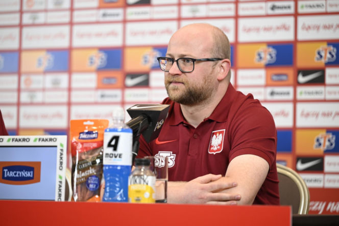 Robert Lewandowski na konferencji reprezentacji Polski