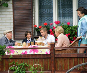 M jak MIŁOŚĆ, odc. 942. Madzia (Anna Mucha), Paweł (Rafał Mroczek), Barbara (Teresa Lipowska), Lucjan (Witold Pyrkosz), Mateusz (Krystian Domagała)