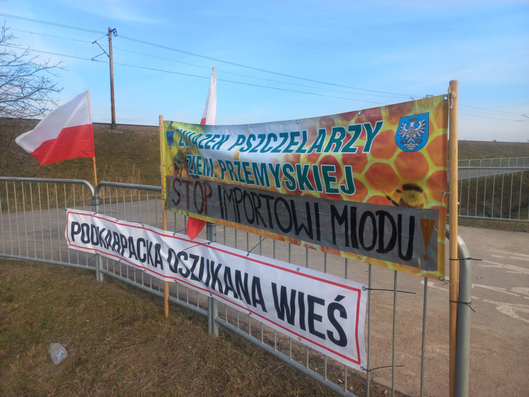 Protest rolników w Medyce