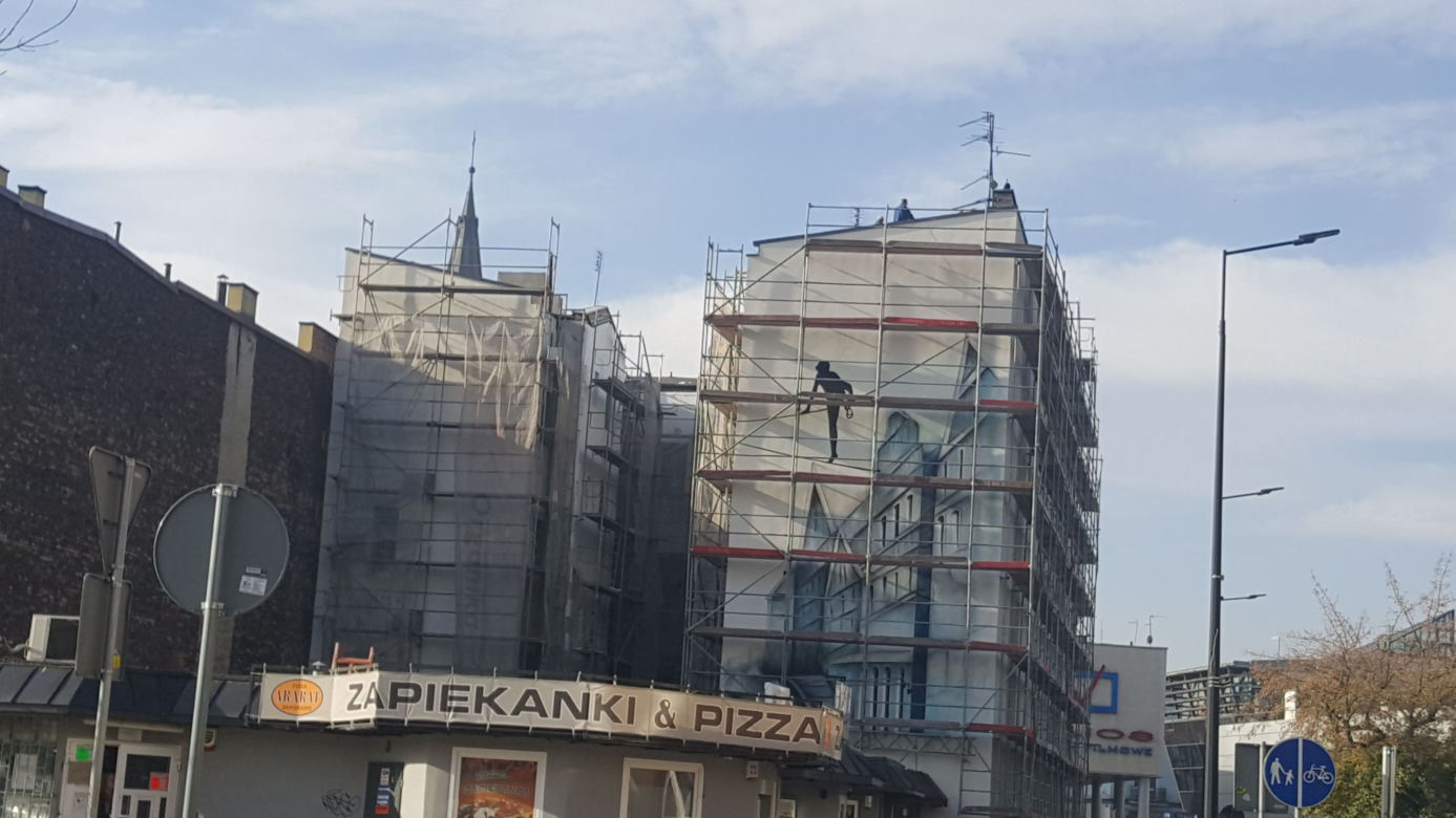 Trójwymiarowy mural powstaje w Sosnowcu