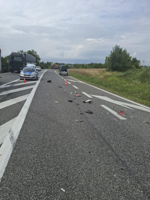 Śmiertelny wypadek na DK9 pod Sandomierzem. Nie żyje kierowca skutera 