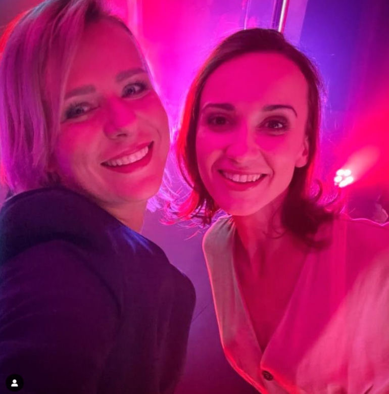 Pierwsza miłość na planie. Melka (Ewa Jakubowicz), Marysia (Aneta Zając) - sierpień 2021 r. 