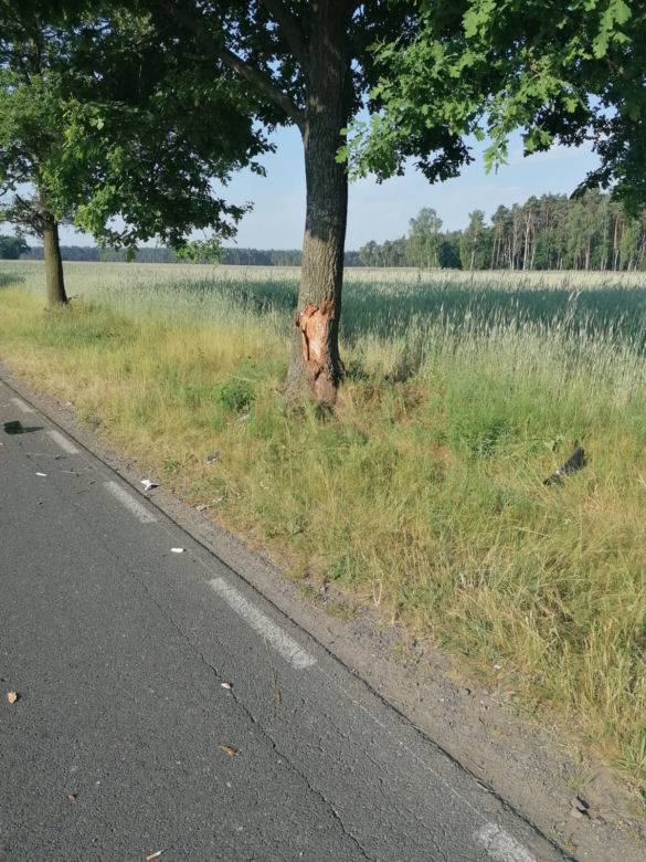Tragiczny wypadek w powiecie jarocińskim. 34-letni motocyklista uderzył w drzewo!