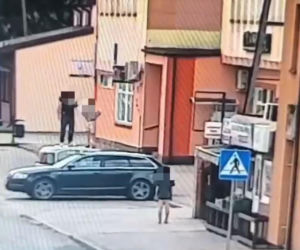 Jak dzikusy skakali po zaparkowanych autach! Wszystko nagrały kamery. Wstyd!