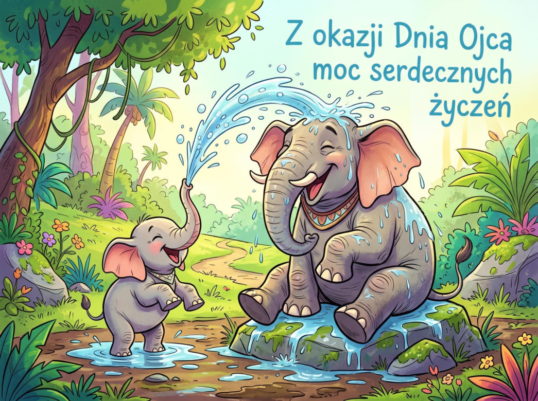Śmieszna kartka elektroniczna na Dzień Ojca